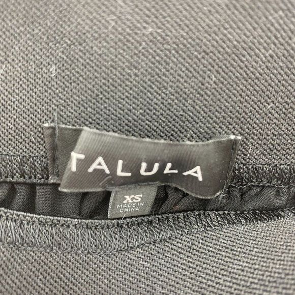 TALULA A Line Flare Black Skirt - Picture 3 of 4